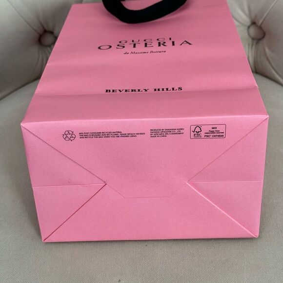 Gucci Osteria Pink Shopping Tote Bag‎ - Picture 5 of 10
